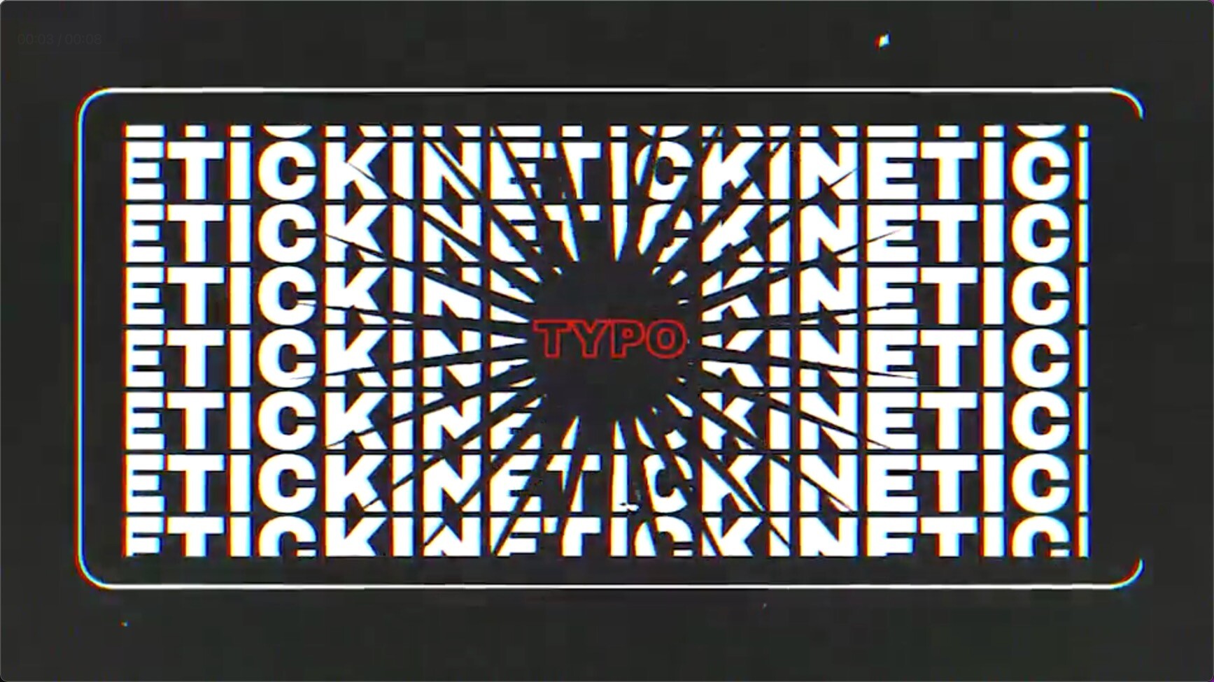 FCPX插件：创意排版Logo动画Typo Glitch Logo Reveal