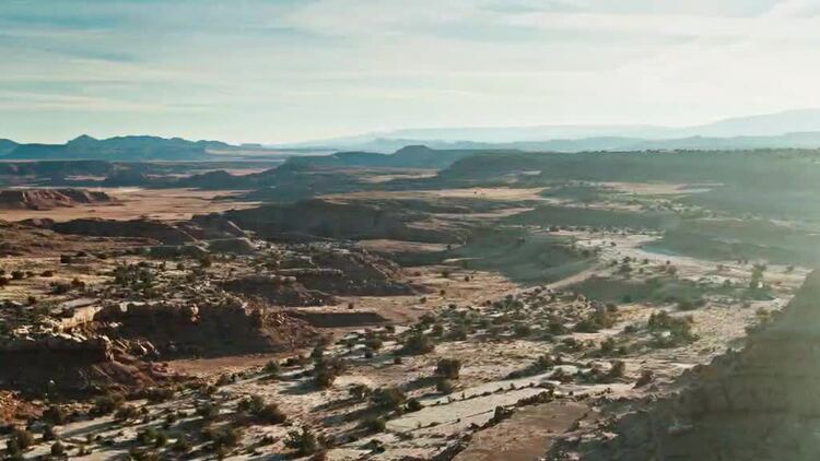 无人机航拍美国西部美景4K视频屏保36