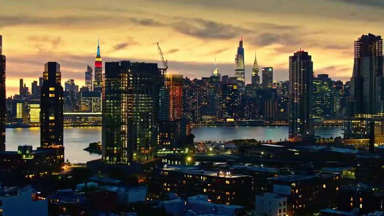 美国纽约航拍视频Mac屏保11
