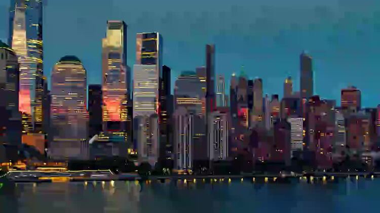 美国纽约航拍视频Mac屏保24