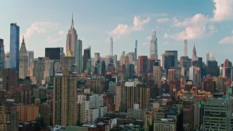 美国纽约航拍视频Mac屏保31