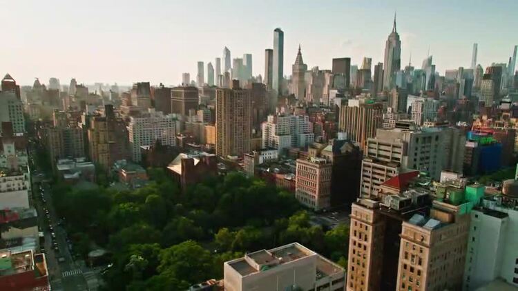 美国纽约航拍视频Mac屏保33