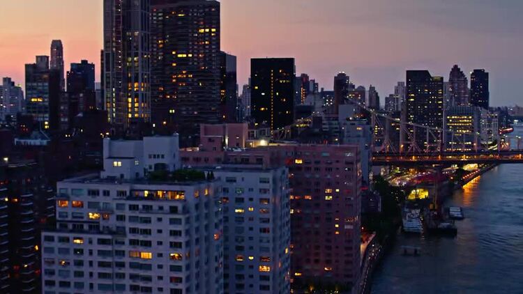 美国纽约航拍视频Mac屏保46