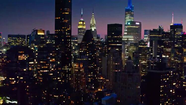 美国纽约航拍视频Mac屏保48