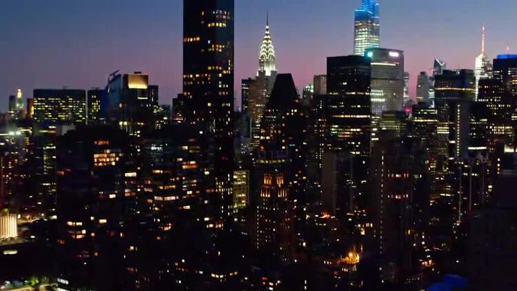 美国纽约航拍视频Mac屏保49