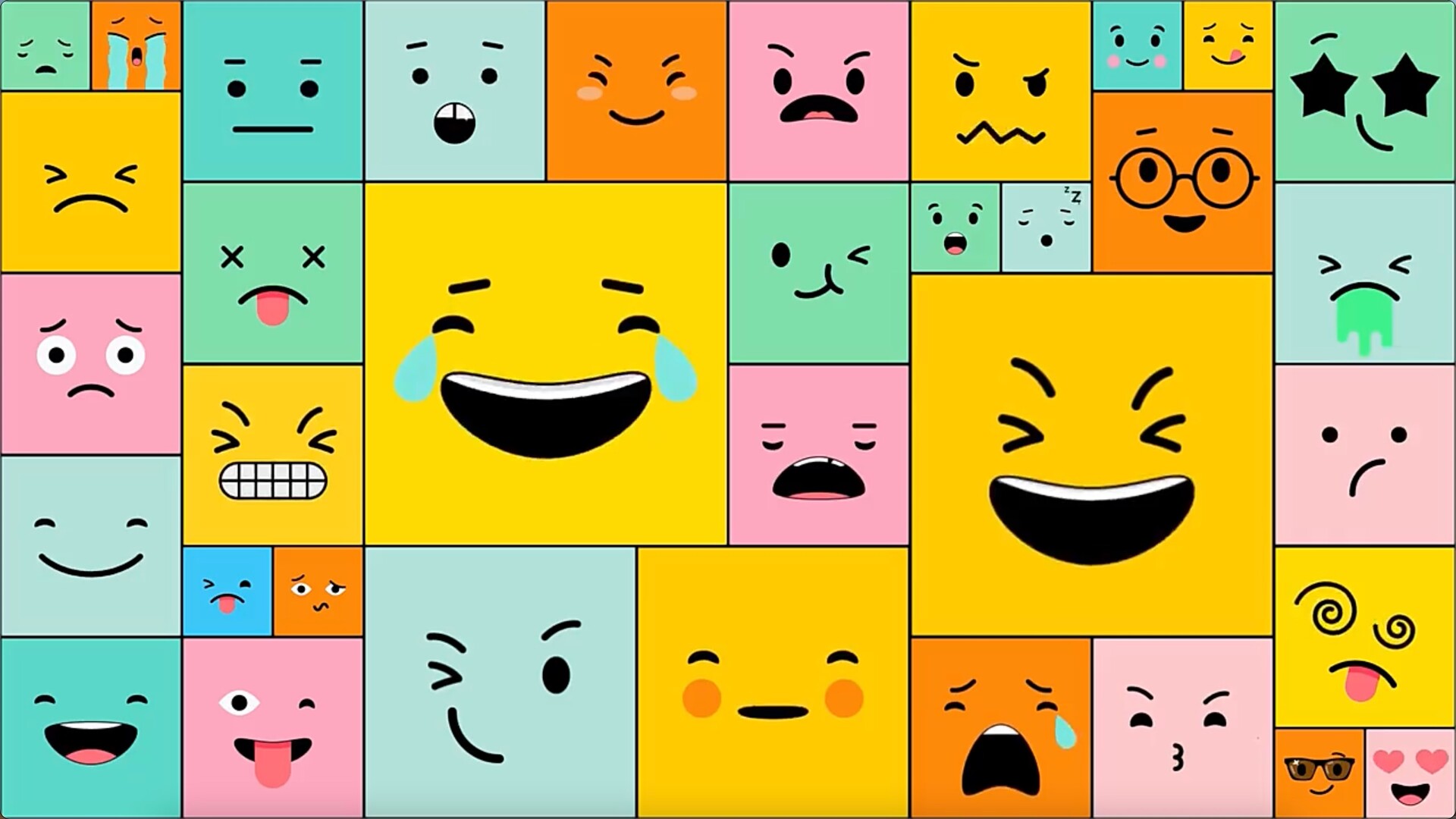AE模板-卡通emoji动画表情包Funny Emoji