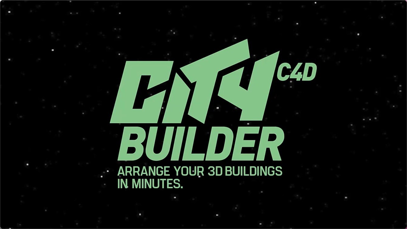 C4D插件：自适应生成三维城市建筑预设CityBuilder Pro
