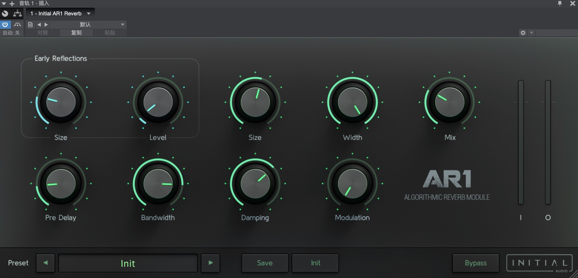 Initial Audio AR1 Reverb for Mac(音频混响插件)