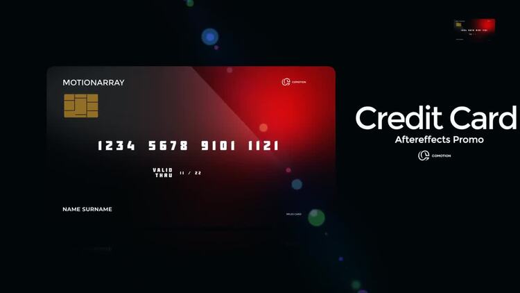 信用卡促销AE模板