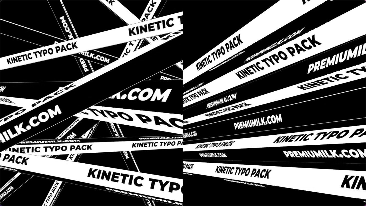 FCPX插件：100种创意海报文字标题动态排版循环动画Kinetic Typography Pack