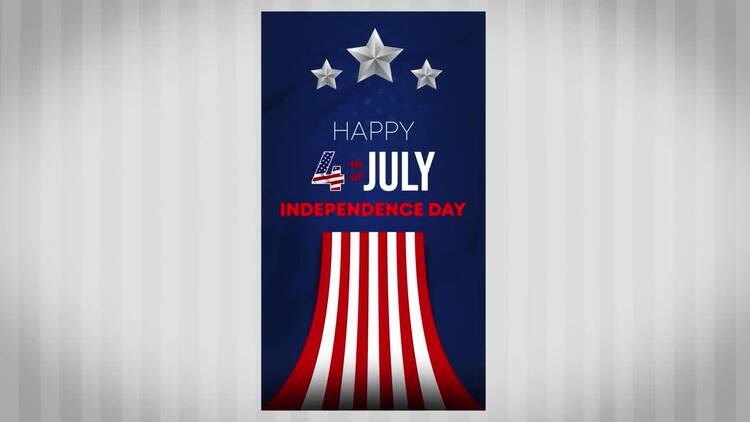 7 月 4 日的美国独立日AE模板