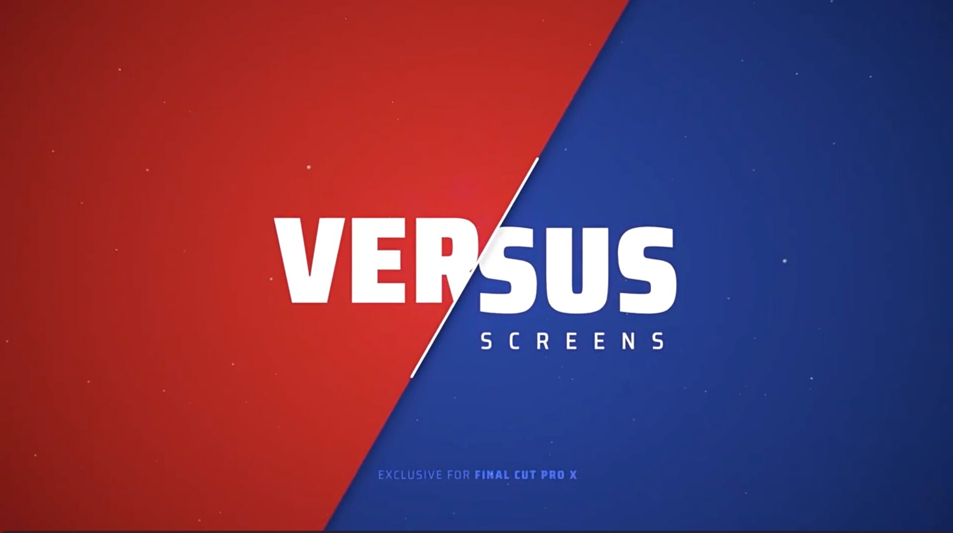 FCPX插件：30种对战比赛双方选手信息介绍展示包装动画预设LenoFX Versus Screens