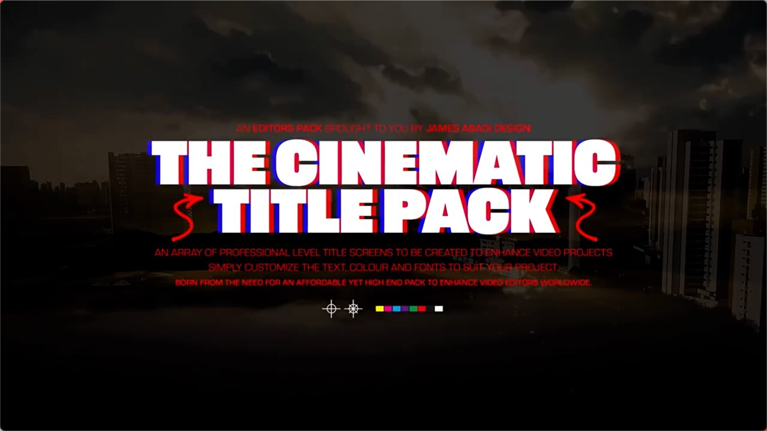 James Abadi – the Cinematic title Pack. Cinematic title PNG.