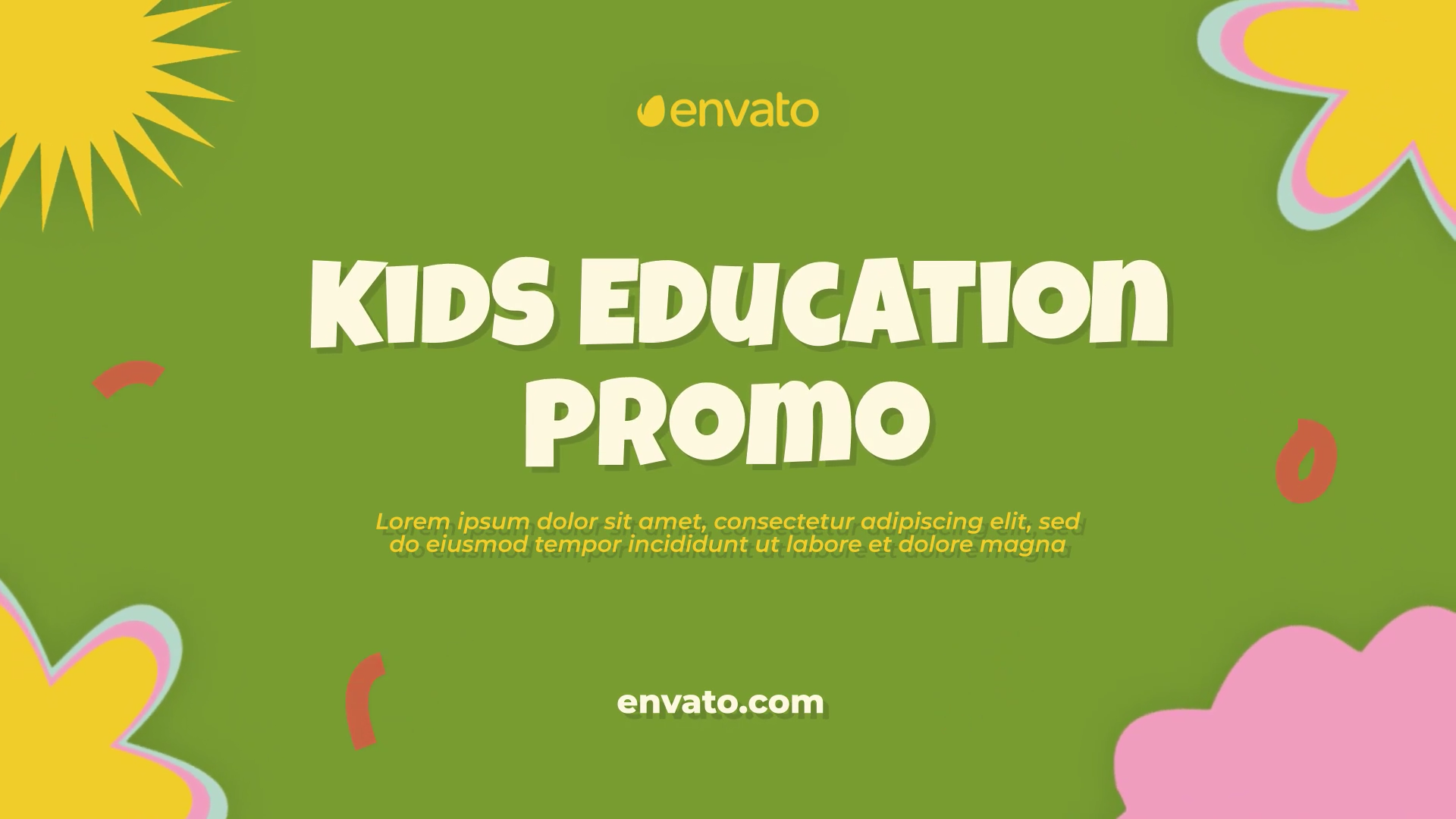 儿童教育促销动画AE模板