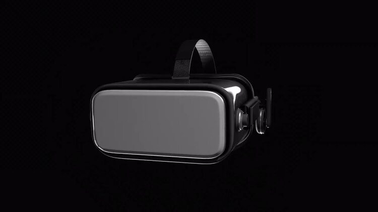 VR眼镜标志fcpx视频模板
