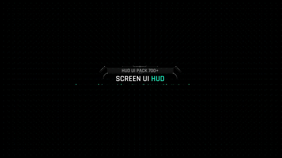 HUD700 屏幕信息AE模板