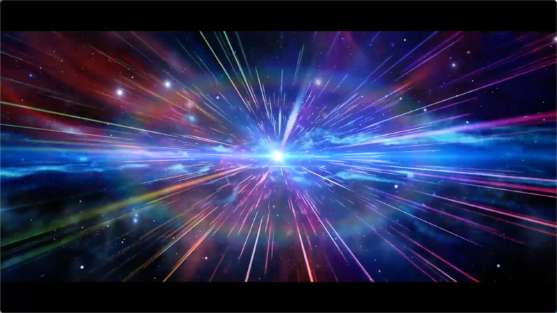 超光速引擎星空光粒子logo展示片头片尾 ae模板