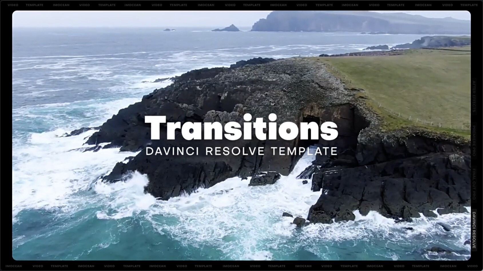 达芬奇模板-简单抽象几何元素形状转场过渡预设Transitions