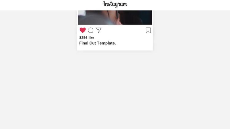 Instagram 促销fcpx视频模板