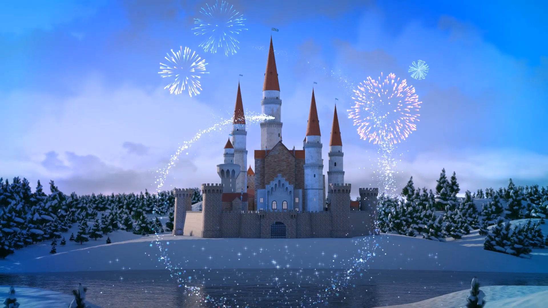 圣诞城堡动画ae模板