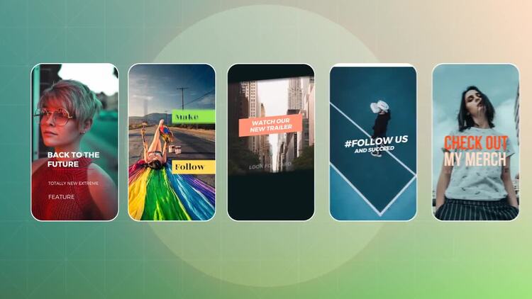 40 个不同风格的 Instagram 故事fcpx视频模板