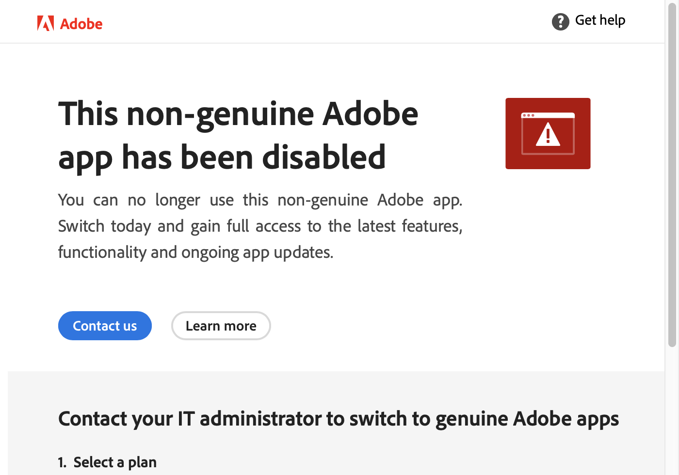 This non-genuine Adobe app has been disabled 超简单解决办法