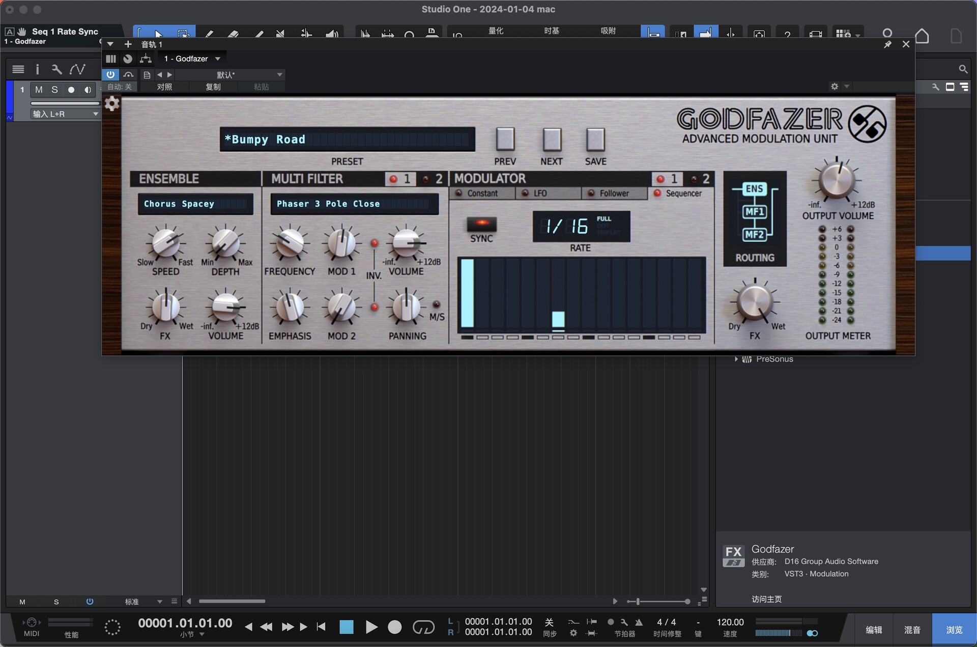 D16 Group Audio Software Godfazer for mac(高级调制器)