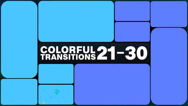 彩色液体过渡fcpx视频模板