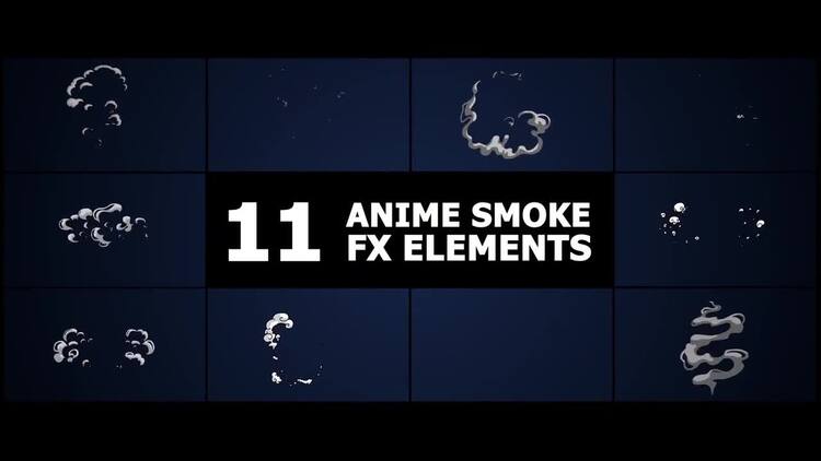 烟雾爆炸动画fcpx视频模板