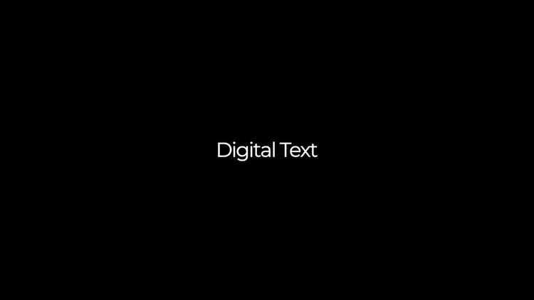 数字故障效果文本动画fcpx视频模板