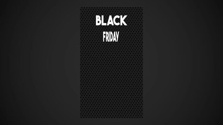 垂直的黑色星期五设计动画fcpx视频模板