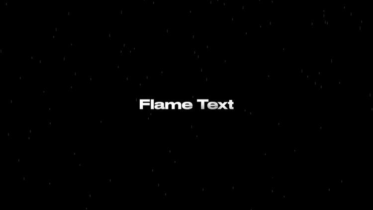 火焰文本动画fcpx视频模板