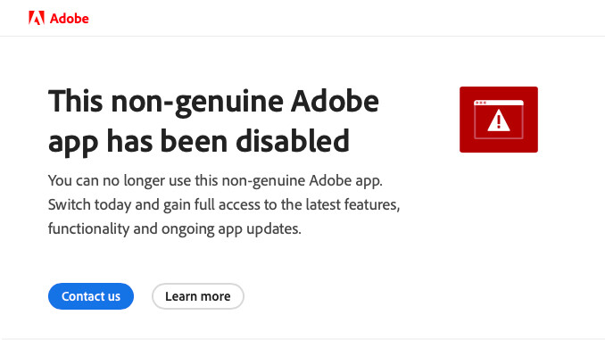photoshop 运行弹窗This non-genuine Adobe app has been disabled 详细的解决方法