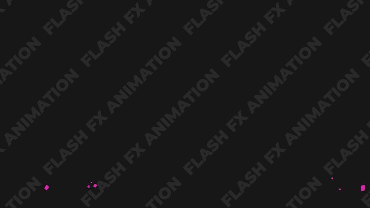卡通多边形火元素fcpx视频模板