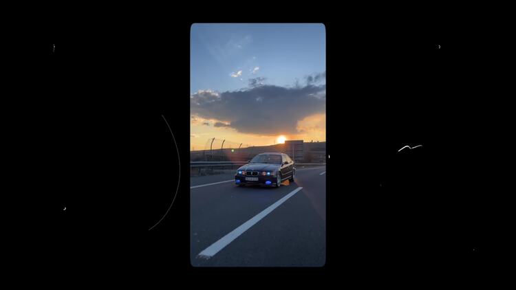 汽車搖晃過渡fcpx視頻模板