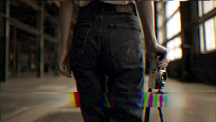 VHS 效果动画fcpx视频模板