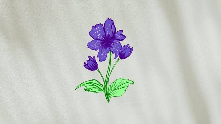 元素花动画PR模板