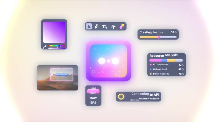 AI Generation 标志揭晓fcpx视频模板