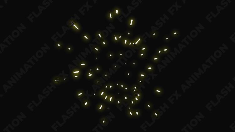 魔法火花元素动画fcpx视频模板