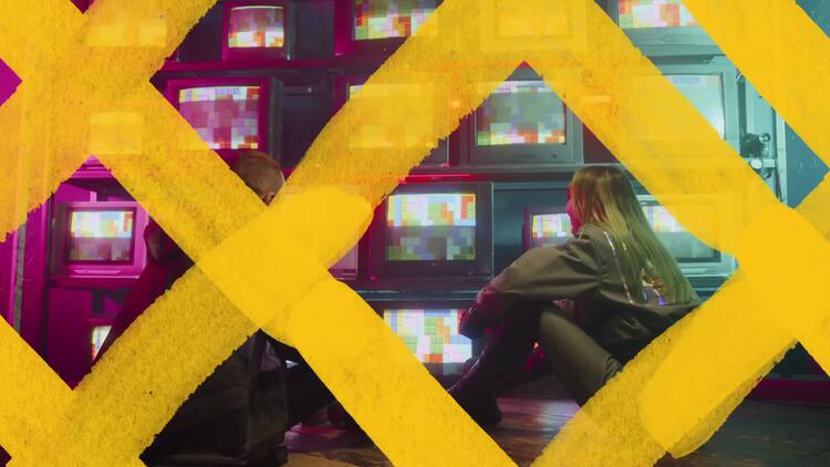 粗糙纹理覆盖fcpx视频模板