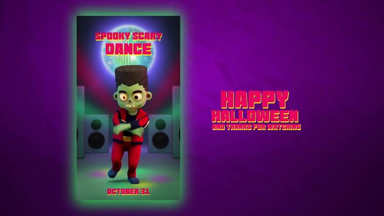 万圣节僵尸舞者PR模板