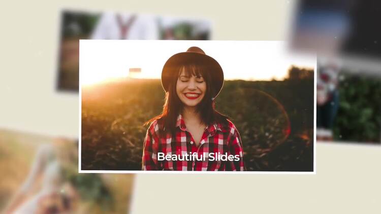 精美的幻灯片动画fcpx视频模板