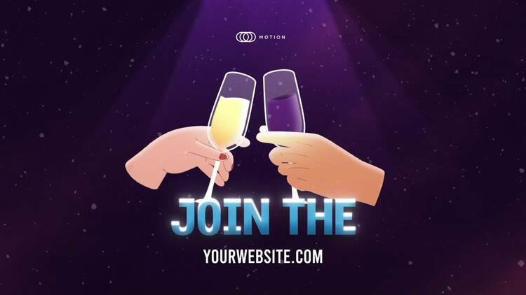 圣诞节海报排版动画fcpx视频模板