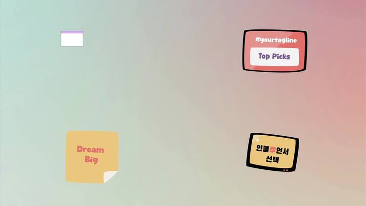 彩色车牌标题AE视频模版