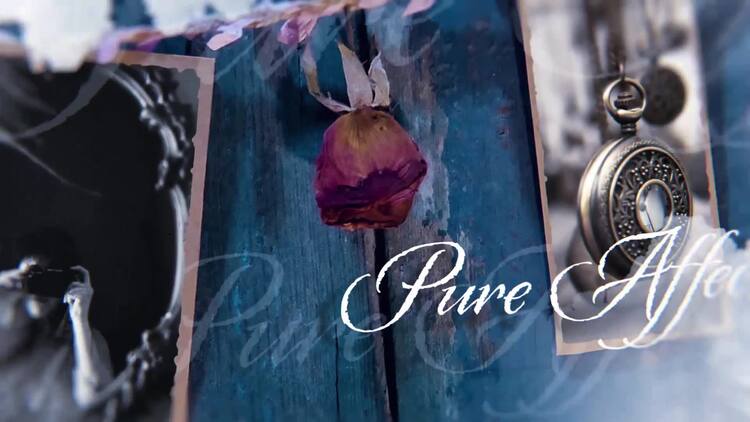 回忆墙电影幻灯片AE视频模版