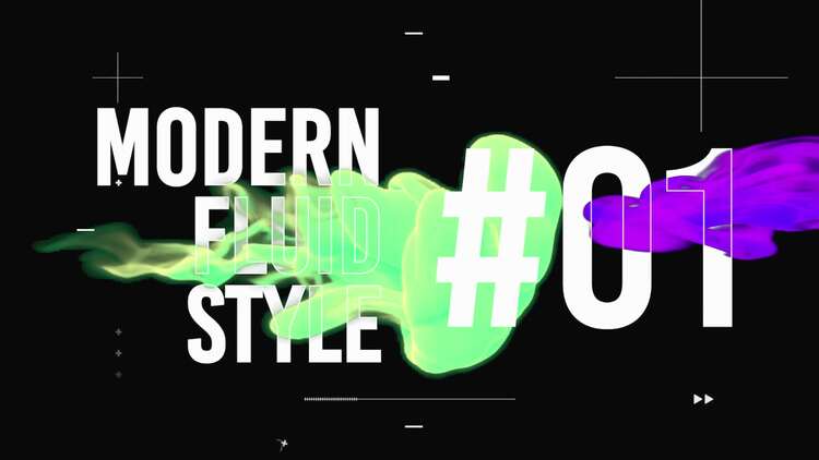 流体烟雾视觉介绍PR模板