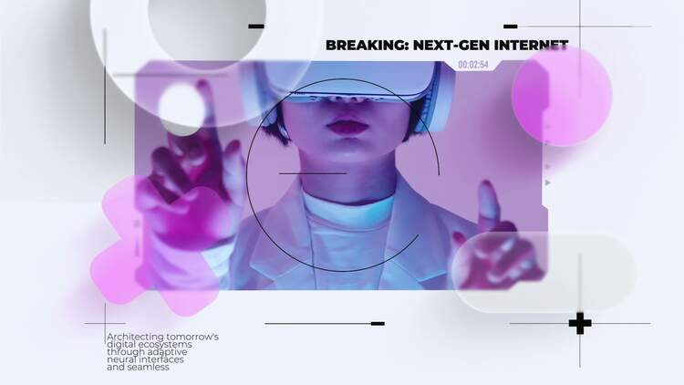 数字未来新闻开场视频AE视频模版