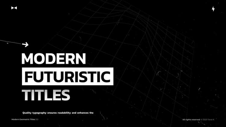 几何标题动画fcpx视频模板