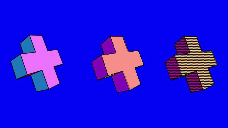 复古网页图标PR模板