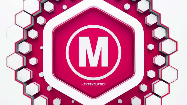 蜂窝状田野标志PR模板